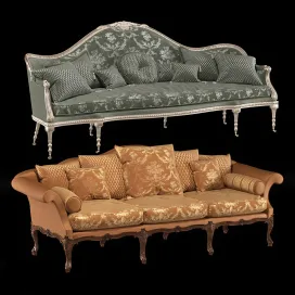 RONALD PHILLIPS Brocket Sofa And George Sofa